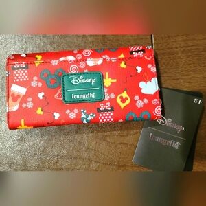 Loungefly Red Disney Holiday Wallet